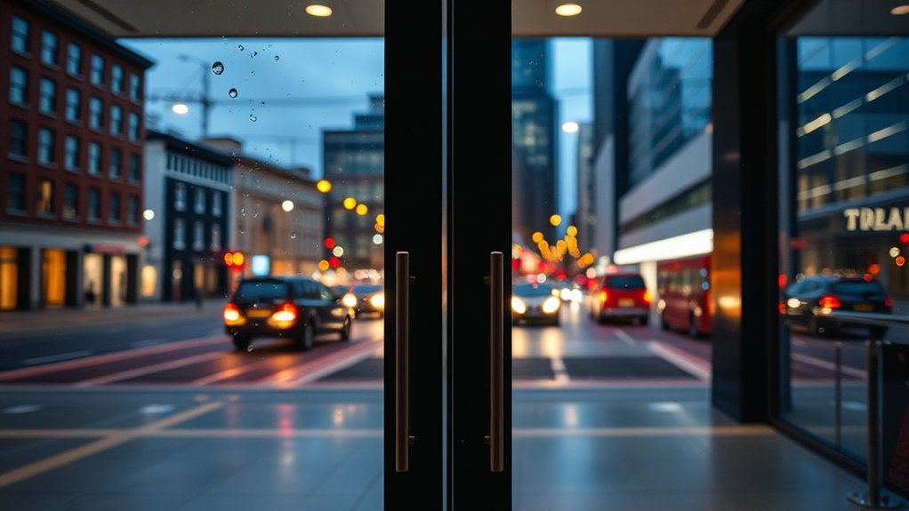 Glass Doors Cherry Tree Wood
