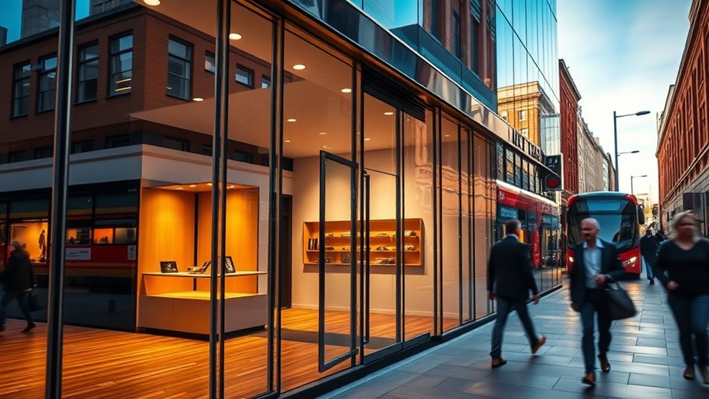 Shop Front Glazing Wall End
