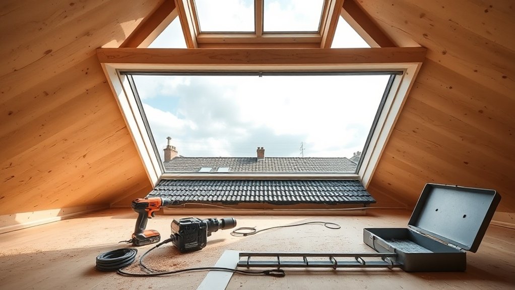 Skylight Installation Wall End