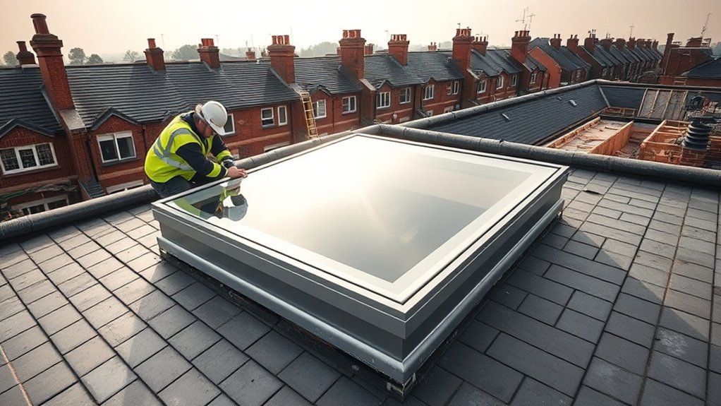 Skylight Installation Cherry Tree Wood