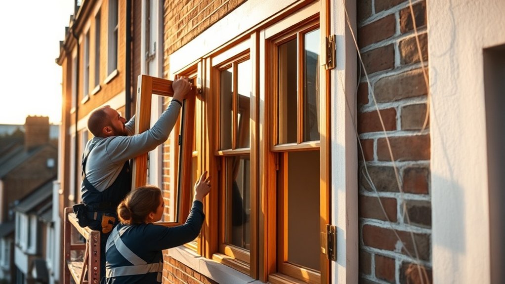Wooden Window Installation East Finchley