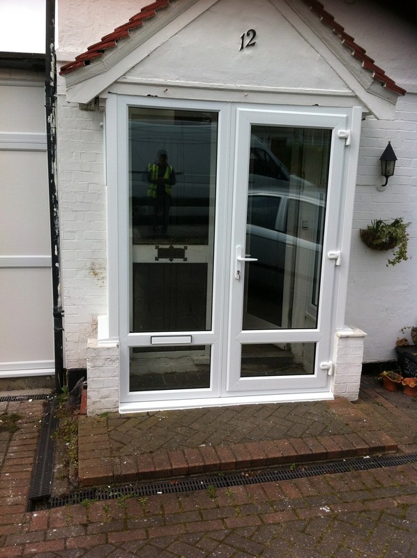 uPVC French doors fitted as front entrance in East Finchley