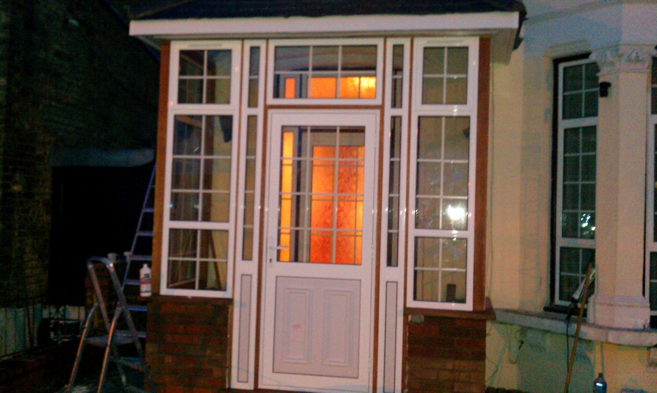 uPVC porch with Georgian bar glazing installed in East Finchley
